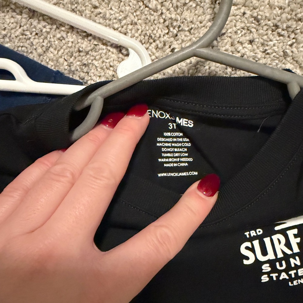 Lennox James Black Surf Graphic T-Shirt